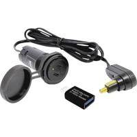 BAAS USB22 BAAS USB22 Tankschokkabel met 2 USB-C-aansluitingen en 1 USB-A-adapter BAAS USB22