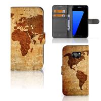 Samsung Galaxy S7 Edge | Flip Cover | Wereldkaart