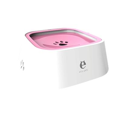 Huisdier drinken water Bowl drijvende niet natte mond Bowl kat hond drink water artefact (roze)