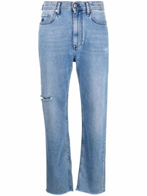 Jacob Cohën jean boyfriend à taille haute - Bleu