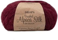 Drops Brushed Alpaca Silk Uni Colour 023 Wijnrood