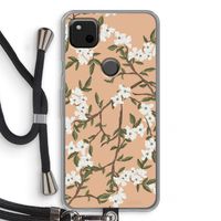 Blossoming spring: Pixel 4a Transparant Hoesje met koord