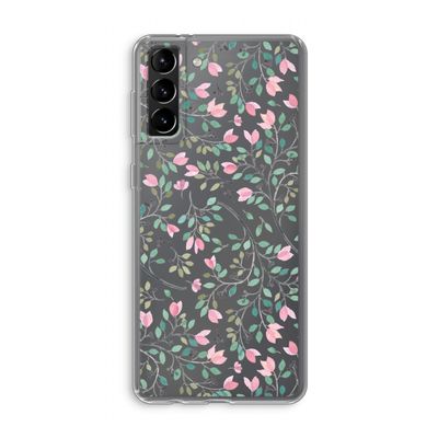 Sierlijke bloemen: Samsung Galaxy S21 Plus Transparant Hoesje
