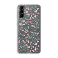 Sierlijke bloemen: Samsung Galaxy S21 Plus Transparant Hoesje