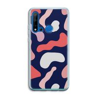 Memphis Shapes Pink: Huawei P20 Lite (2019) Transparant Hoesje