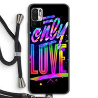 Only Love: Xiaomi Redmi Note 10 5G Transparant Hoesje met koord