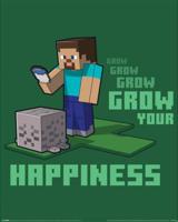 Poster Minecraft - Grow Your Happinenss 40x50cm
