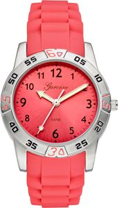 Garonne KQ24Q419 Kinderhorloge staal/siliconen koraalrood 33 mm