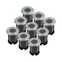 HOFTRONIC™ 9x Maisy dimbare LED Grondspot rond RVS excl. lichtbron IP67 straal waterdicht 3 jaar garantie