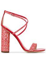 Giuseppe Zanotti sandales à brides croisées - Rouge