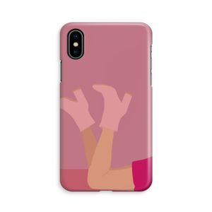 Pink boots: iPhone X Volledig Geprint Hoesje