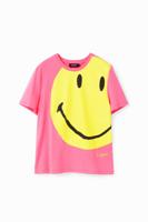 Oversized T-shirt met Smiley® - RED - XS