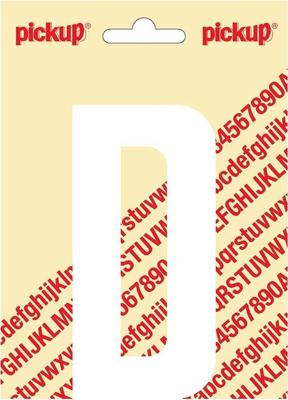 Plakletter Nobel Sticker witte letter D - Pickup