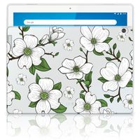 Lenovo Tab M10 Siliconen Hoesje Dogwood Flowers - thumbnail