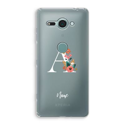 Pink Bouquet: Sony Xperia XZ2 Compact Transparant Hoesje