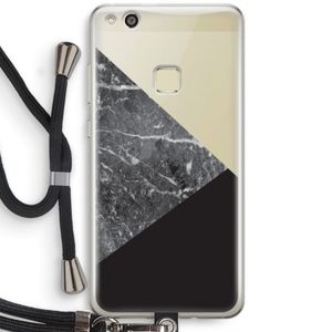 Combinatie marmer: Huawei Ascend P10 Lite Transparant Hoesje met koord