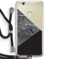 Combinatie marmer: Huawei Ascend P10 Lite Transparant Hoesje met koord