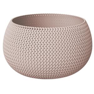 Prosperplast plantenpot/bloempot - kunststof - taupe - D30 x H22 cm   -