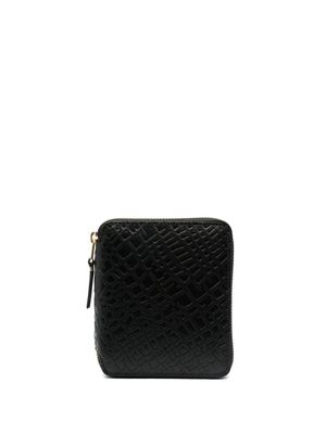 Comme Des Garçons Wallet portefeuille texturé à fermeture zippée - Noir