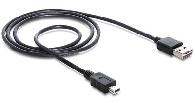 DeLOCK 3m USB 2.0 A - mini USB m/m USB-kabel USB A Mini-USB B Zwart