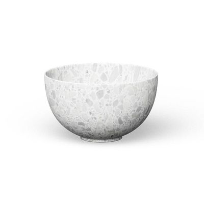 Looox Ceramic terrazzo Sink Ceramic small Waskom fontein 23cm rond terrazzo beige wwks23tb