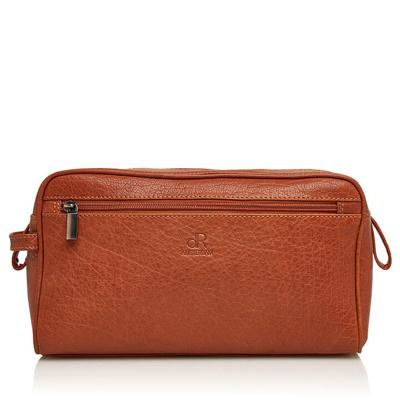 dR Amsterdam Leren Toilettas Icon Camel