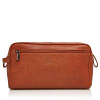 dR Amsterdam Leren Toilettas Icon Camel