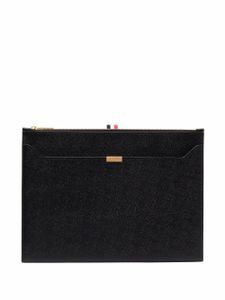 Thom Browne pochette médium à fermeture zippée - Noir