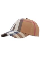 Burberry casquette en coton à motif Vintage Check - Marron