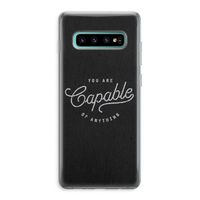 Capable: Samsung Galaxy S10 Plus Transparant Hoesje