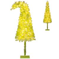 180 cm Kunstkerstboom met Verlichting en Sneeuw Dennenboom met Buigbare Top 180 cm Kunstkerstboom met Verlichting en Sneeuw Dennenboom met Buigbare Top
