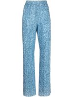 Stine Goya pantalon Markus à ornements de sequins - Bleu