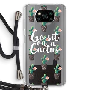 Cactus quote: Xiaomi Poco X3 Pro Transparant Hoesje met koord