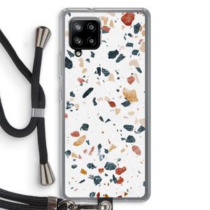 Terrazzo N°4: Samsung Galaxy A42 5G Transparant Hoesje met koord