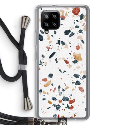 Terrazzo N°4: Samsung Galaxy A42 5G Transparant Hoesje met koord