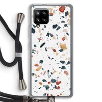 Terrazzo N°4: Samsung Galaxy A42 5G Transparant Hoesje met koord