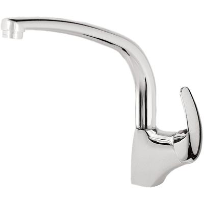 Keukenkraan Tres MonoTres 2000 | Opbouw | 360° Draaibaar | Mengkraan | 1-hendel | Rond | Chroom