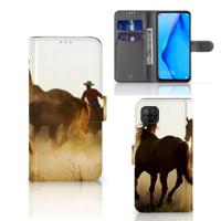Huawei P40 Lite | Telefoonhoesje | Met pasjeshouder | Design Cowboy