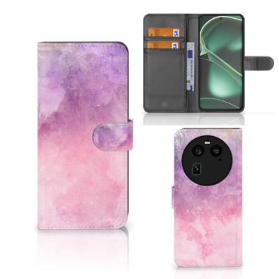 Hoesje OPPO Find X6 Pink Purple Paint | Portemonnee hoesje