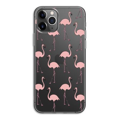 Anything Flamingoes: iPhone 11 Pro Transparant Hoesje