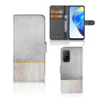 Xiaomi Mi 10T Pro | Mi 10T | Book Style Case | Wood Concrete