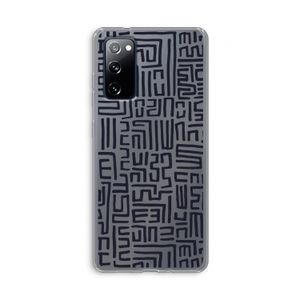 Moroccan Print: Samsung Galaxy S20 FE / S20 FE 5G Transparant Hoesje