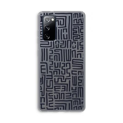 Moroccan Print: Samsung Galaxy S20 FE / S20 FE 5G Transparant Hoesje