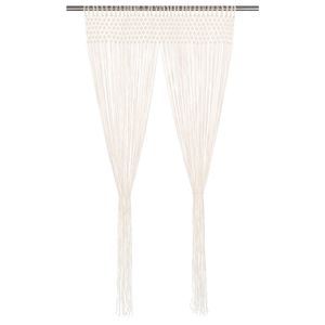 VidaXL Gordijn macramé 140x240 cm katoen