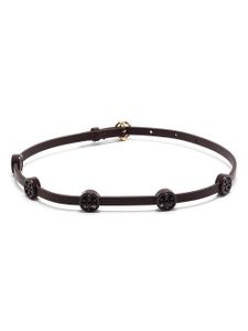 Tory Burch bracelet bicolore Miller à design multi-tours - Marron