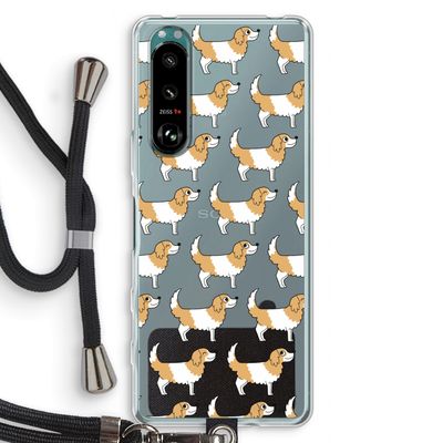 Doggy: Sony Xperia 5 III Transparant Hoesje met koord
