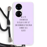 Relatief: Huawei P50 Transparant Hoesje met koord