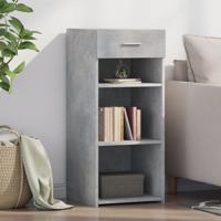 Dressoir 40x42,5x93 cm bewerkt hout betongrijs