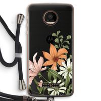 Floral bouquet: Motorola Moto Z Force Transparant Hoesje met koord