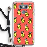 Ananas: LG G6 Transparant Hoesje met koord